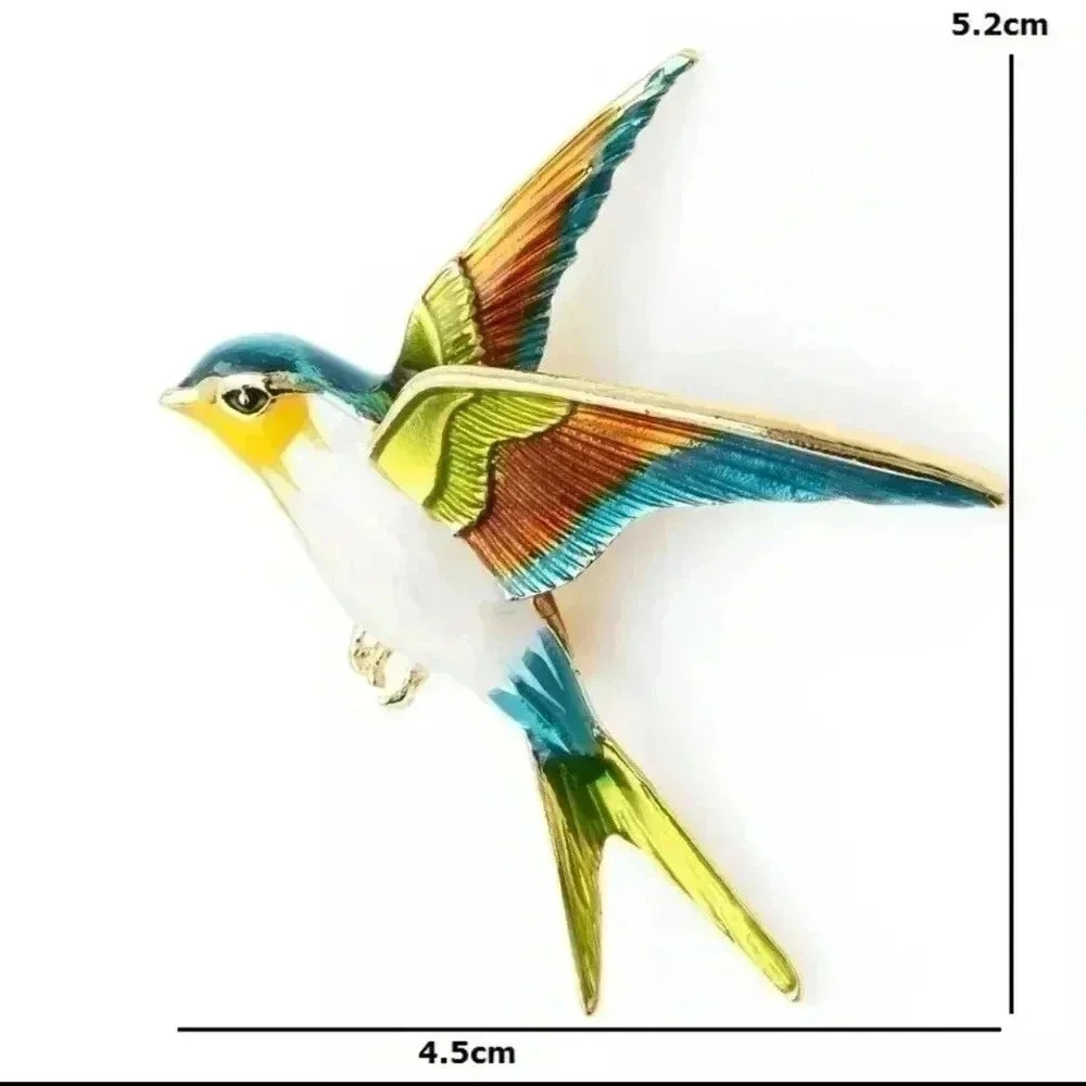 Bird Hot Cloth Dress Hat Brooch